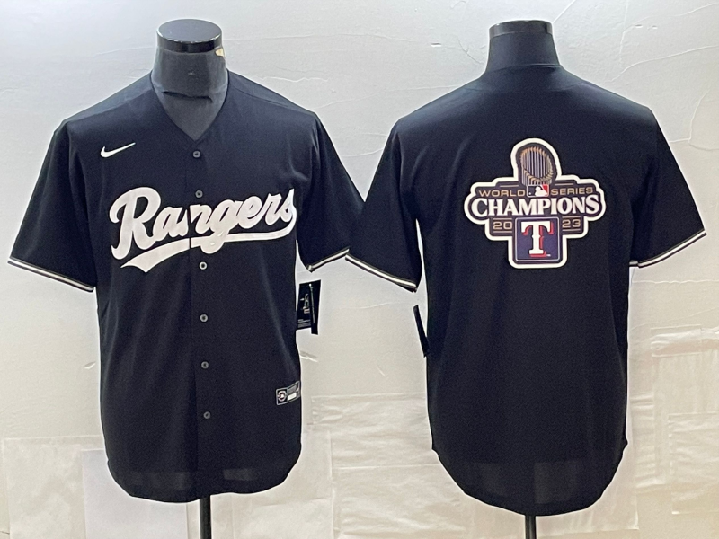 Men's Texas Rangers Black Jersey